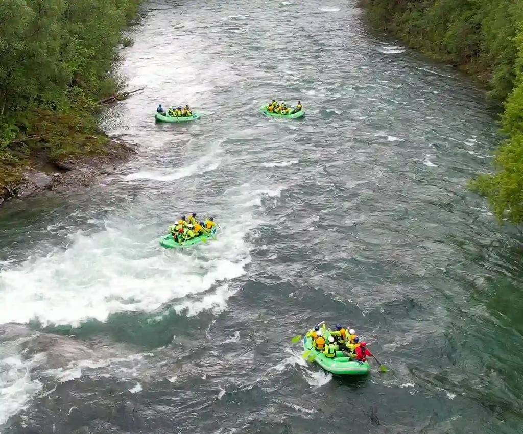 Whitewater rafting outdoor norway