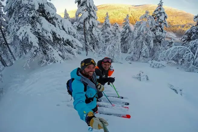 Viagem de carro para esquiar na noruega 2