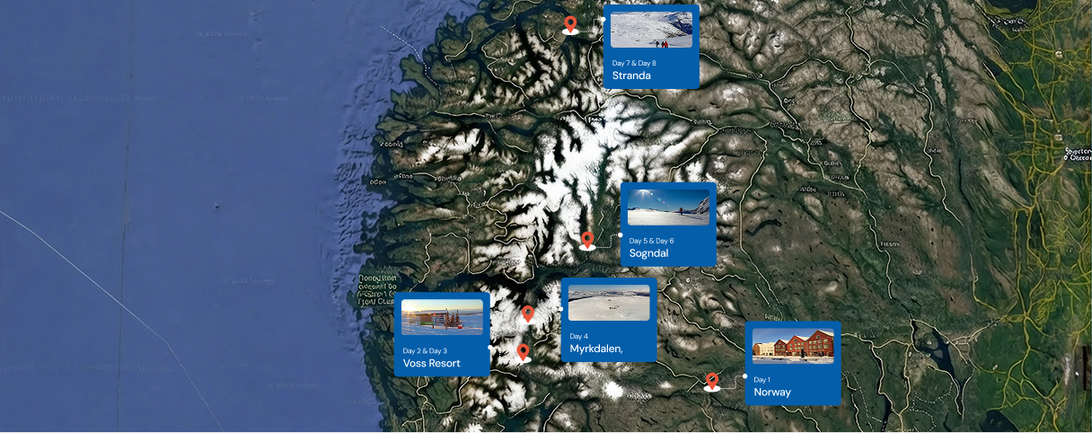 Day by Day breakdown of norway ski road trip