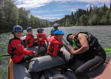 Family rafting is the perfect activity to bond with the family and the nature.
