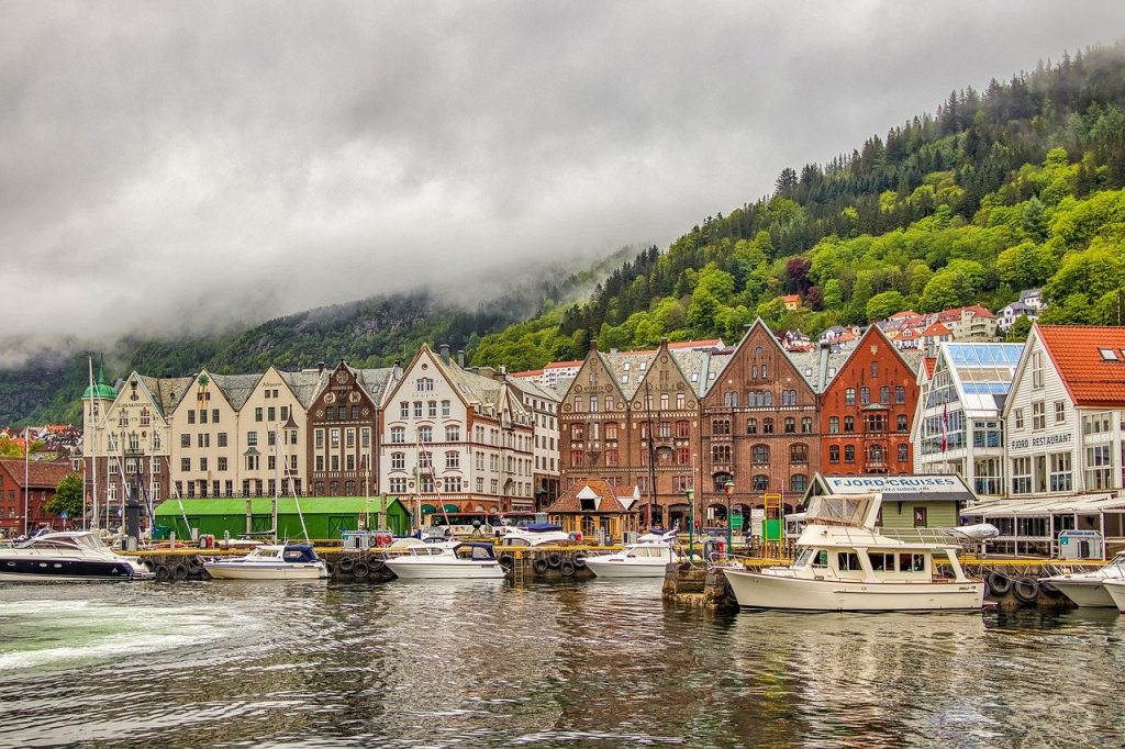 Bergen harbour and bryggen
