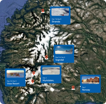 Day by Day breakdown of norway ski road trip