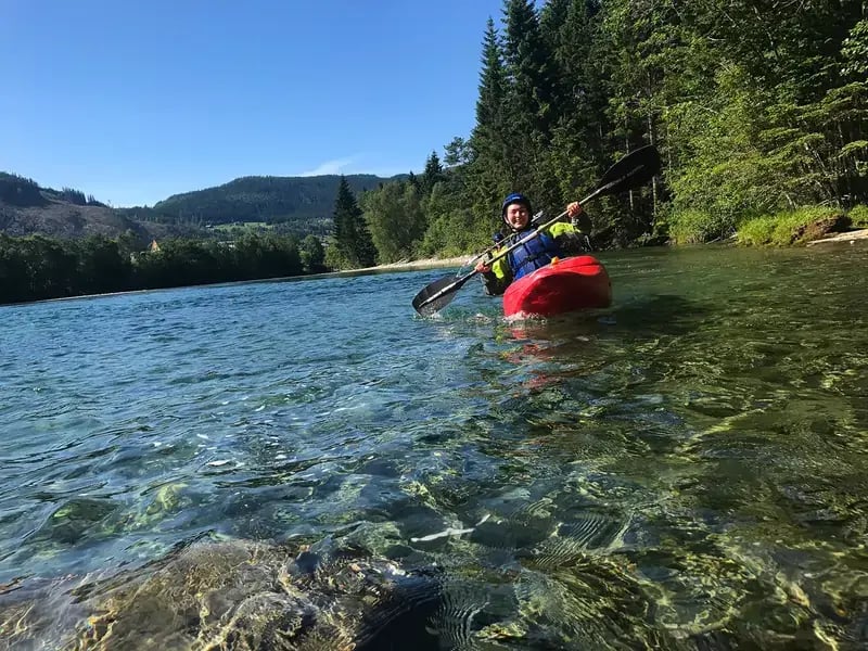 Beginners course river kayaking
