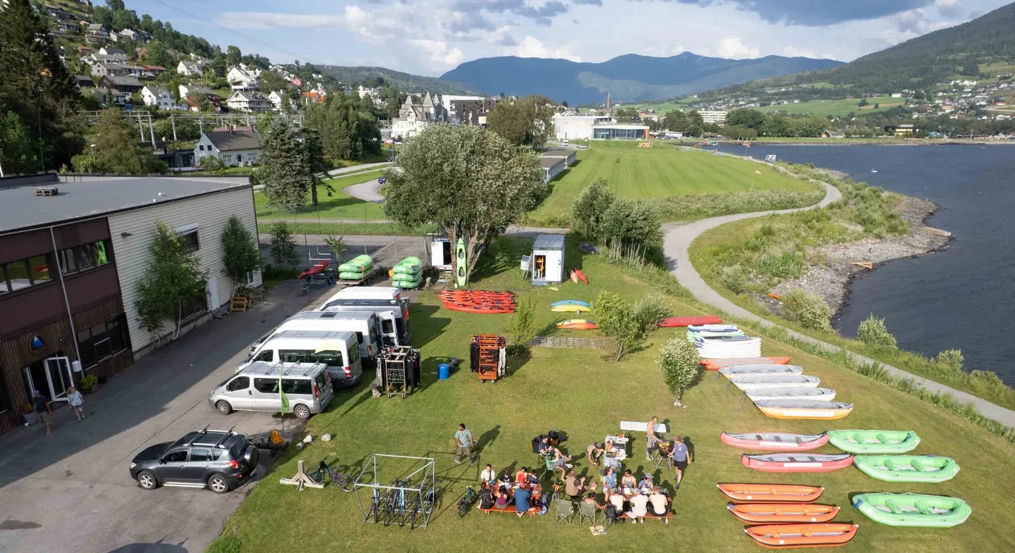 The headquarters of Outdoor Norway in Voss, Norway, a place where all hiking tours there start