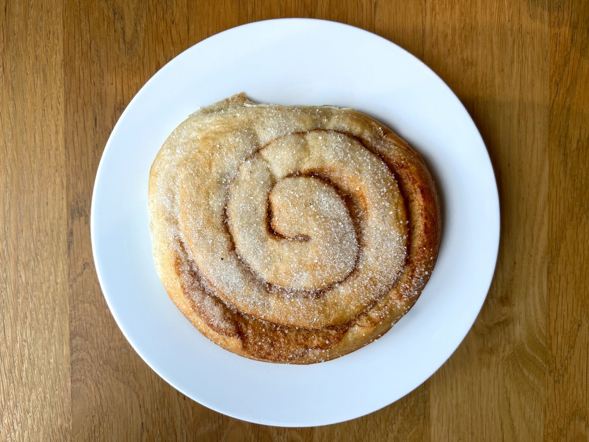 A view of a skillingsbolle, a popular delicacy you need to try no matter how many days in Bergen you spend