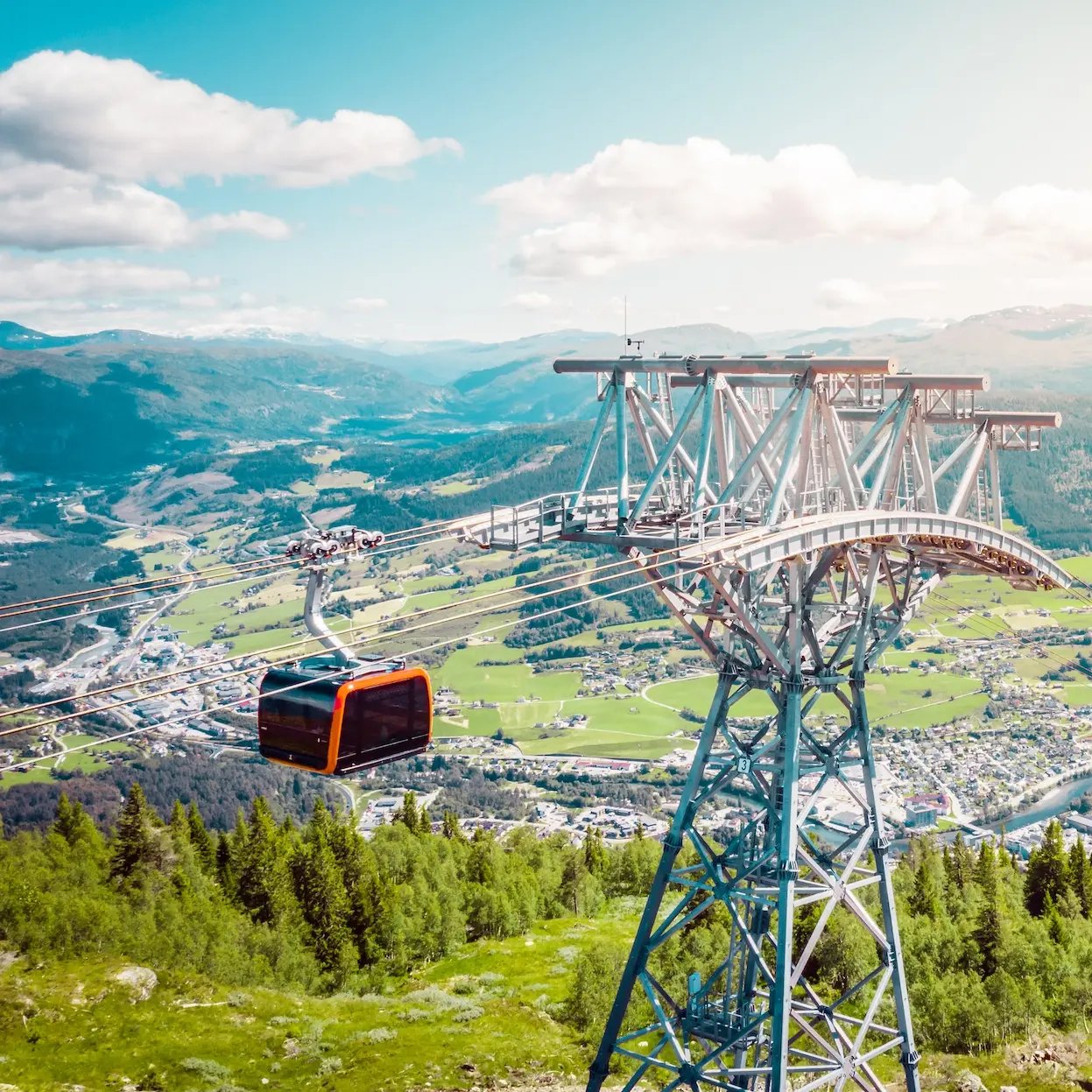 Voss Gondola from an overhead view