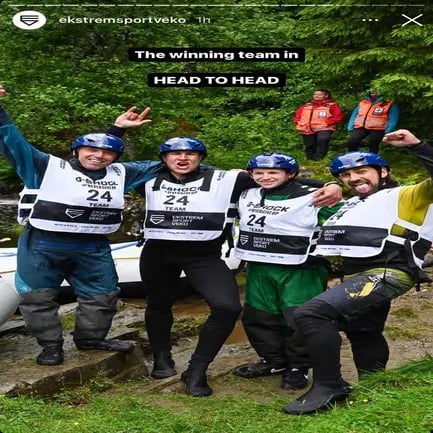 Outdoor Norway Team is the Ekstremsportveko 2022 rafting winner