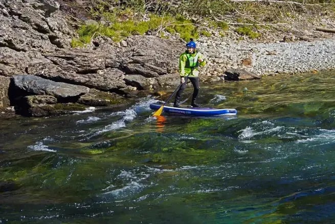 Visita guiada ao voss river sup