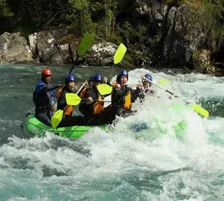Whitewater rafting from voss grade 3