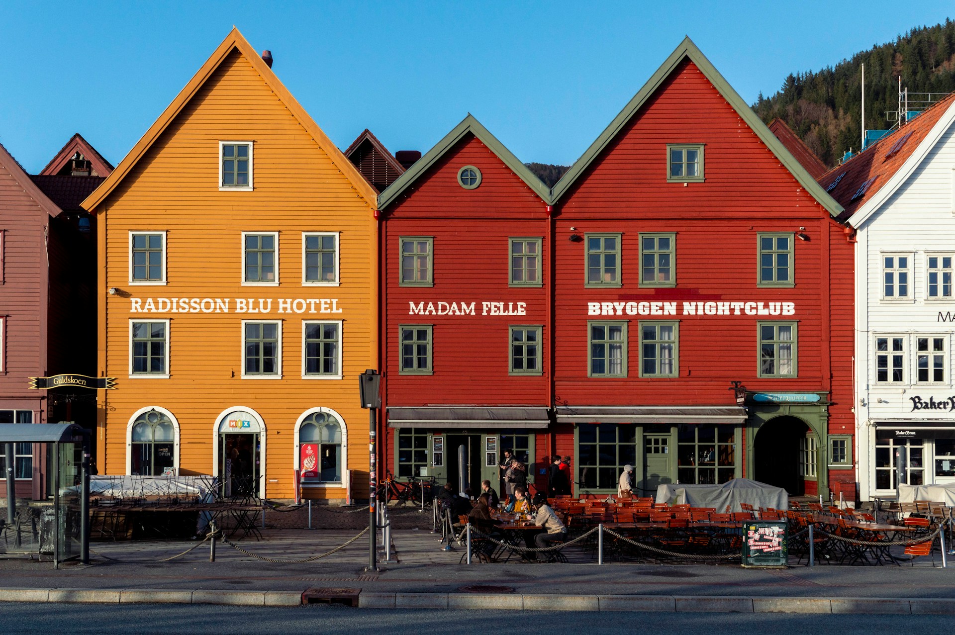 Colorful houses in Bryggen, Bergen, Norway, in spring, one of the best times to visit