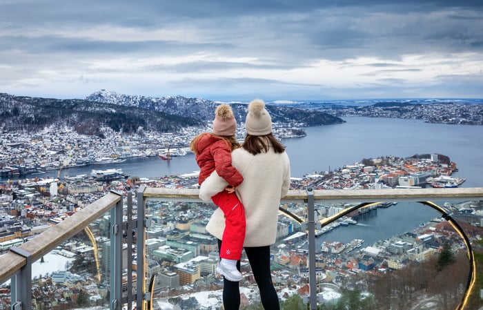 Bergen, Norway in Winter