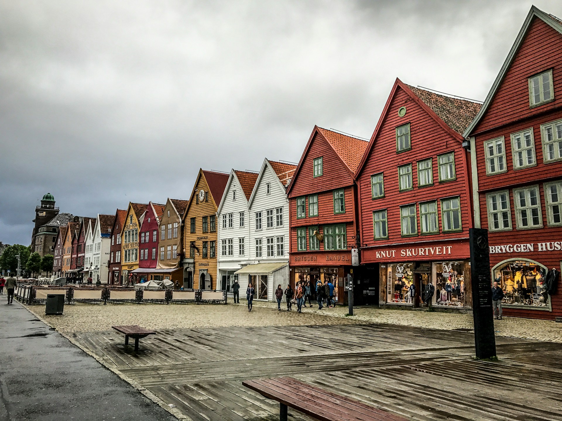 Cloudy weather in Bergen in October