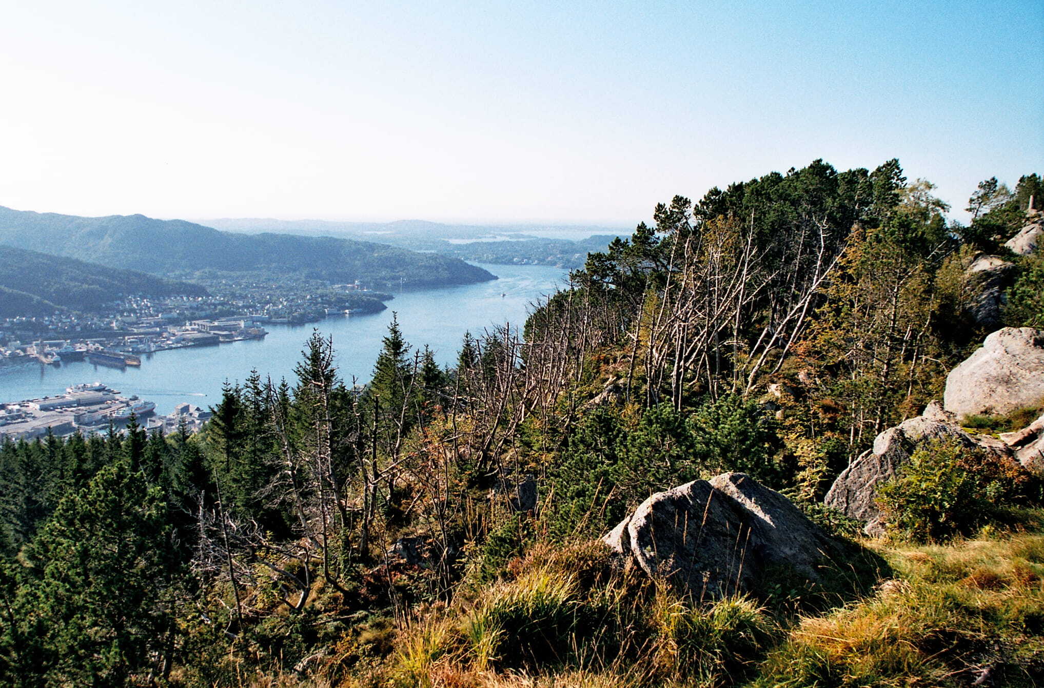sandviksfjellet panoramic view from Bergen, Norway
