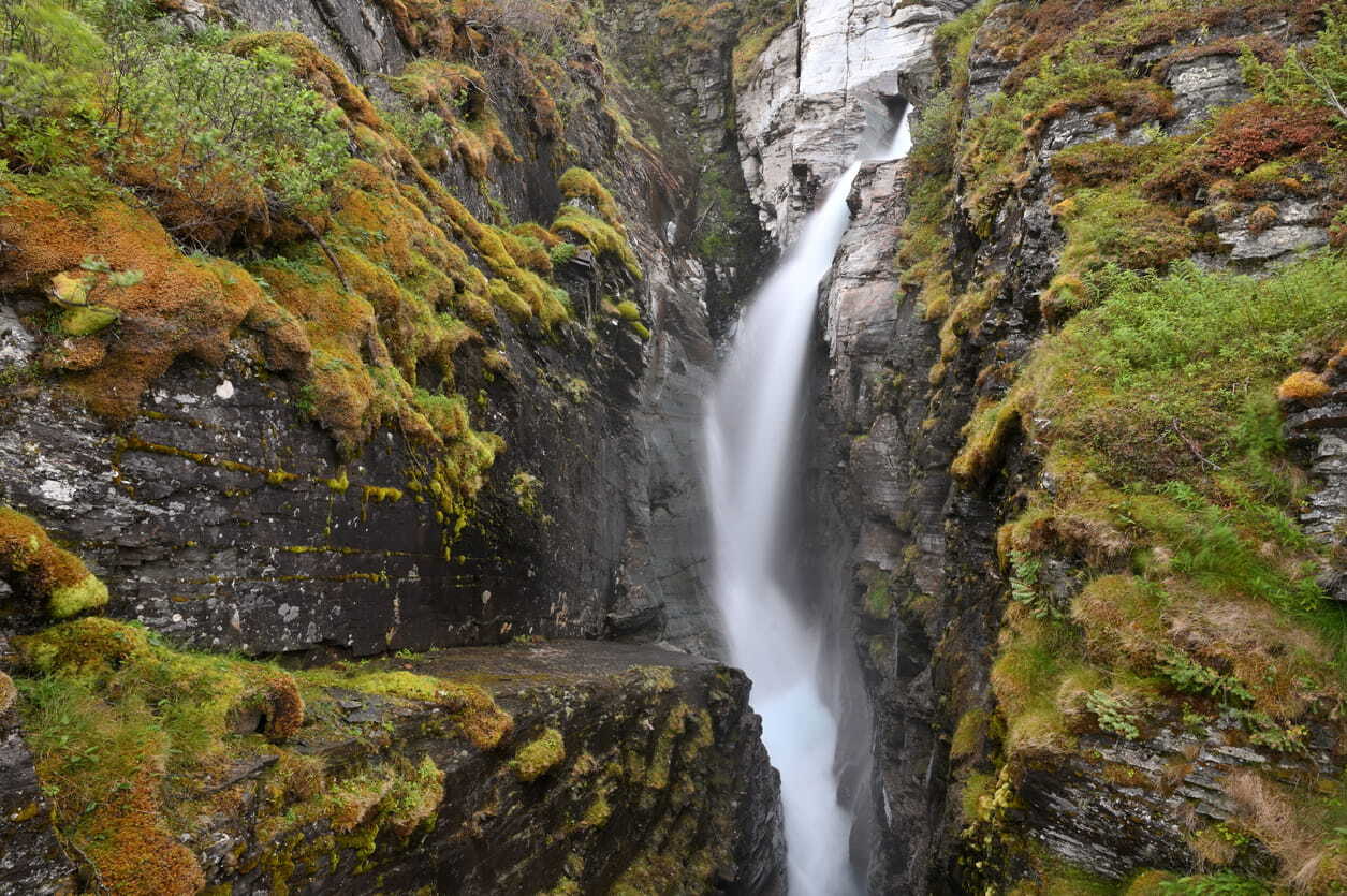 A waterfall in the vicinity of Voss, Norway