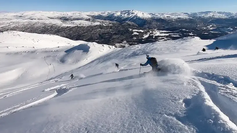 Skiing at Voss Resort
