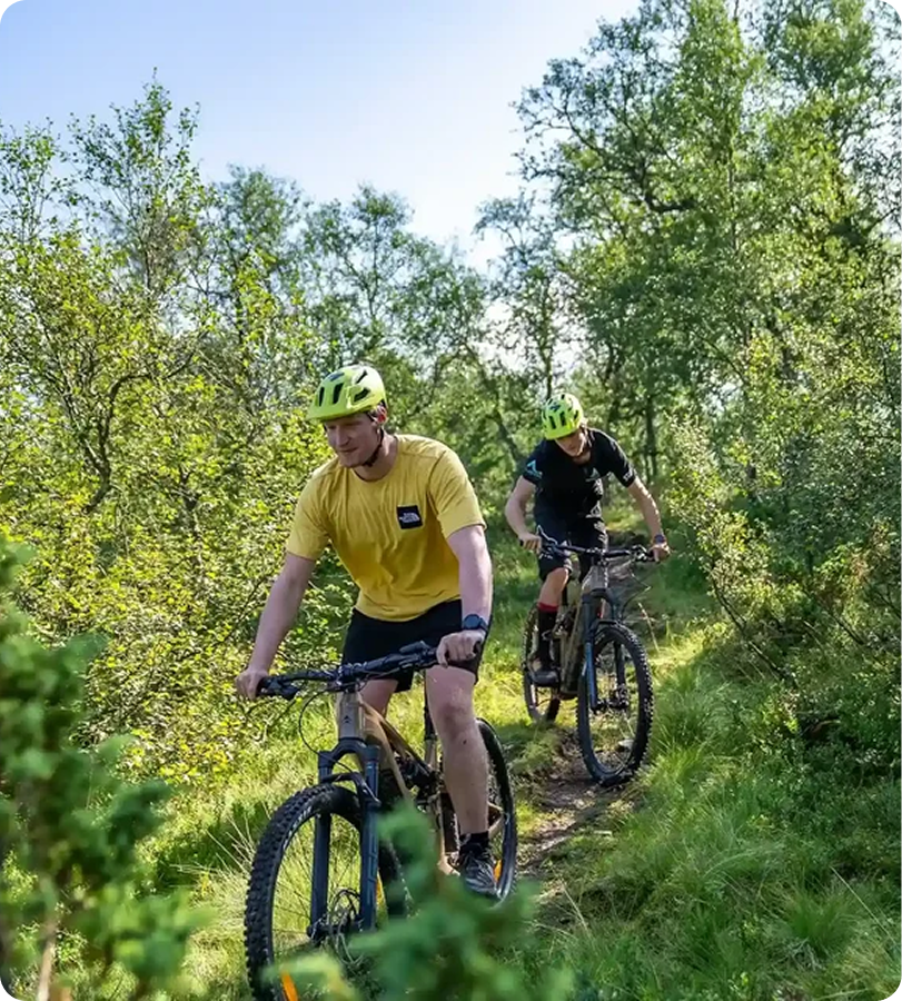 Passeio guiado de E-MTB em Voss, Noruega